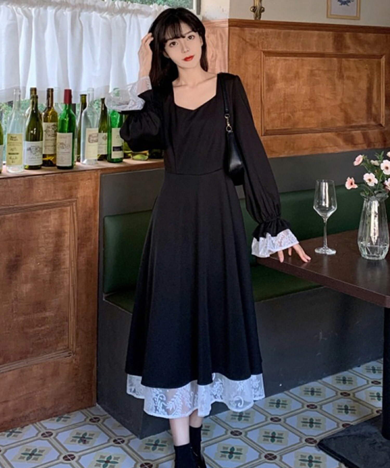 SOBRE】 バックリボン レースワンピース 新品