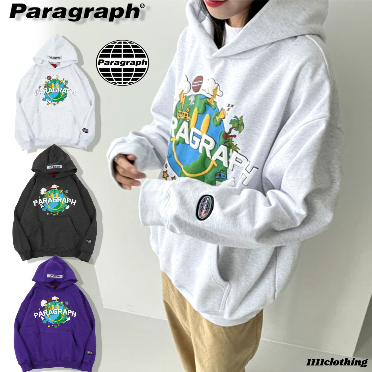 Paragraph スマイルアース フーディ[品番：OCGW0002387]｜ONE