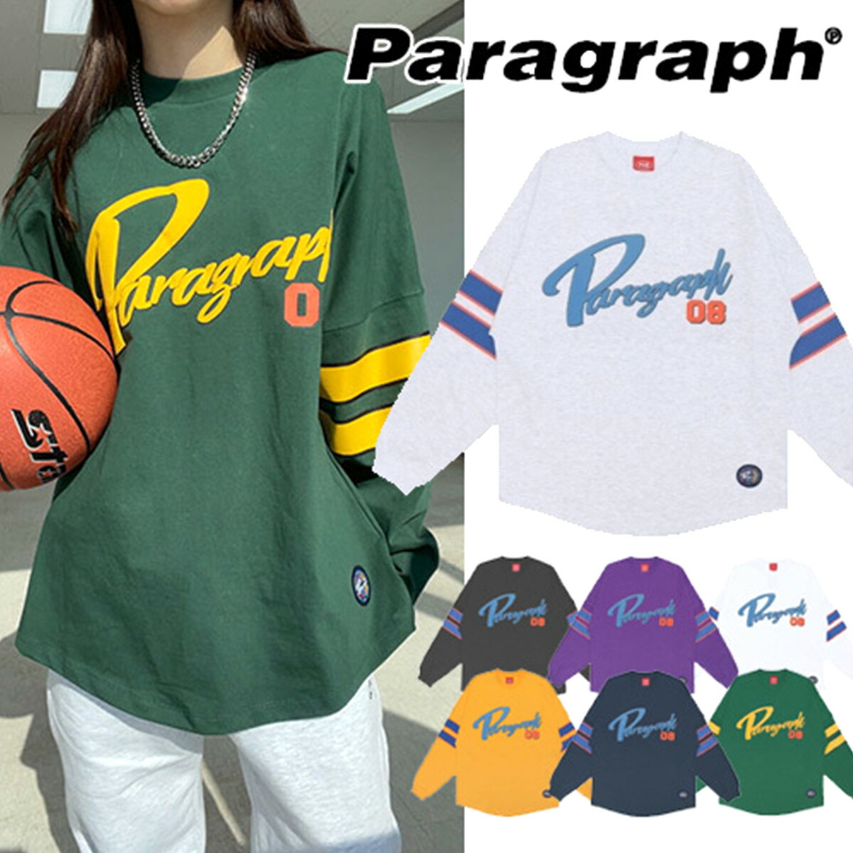 パラグラフ tシャツ 長袖[品番：OCGW0002541]｜ONE 4 PREMIUM（ワン