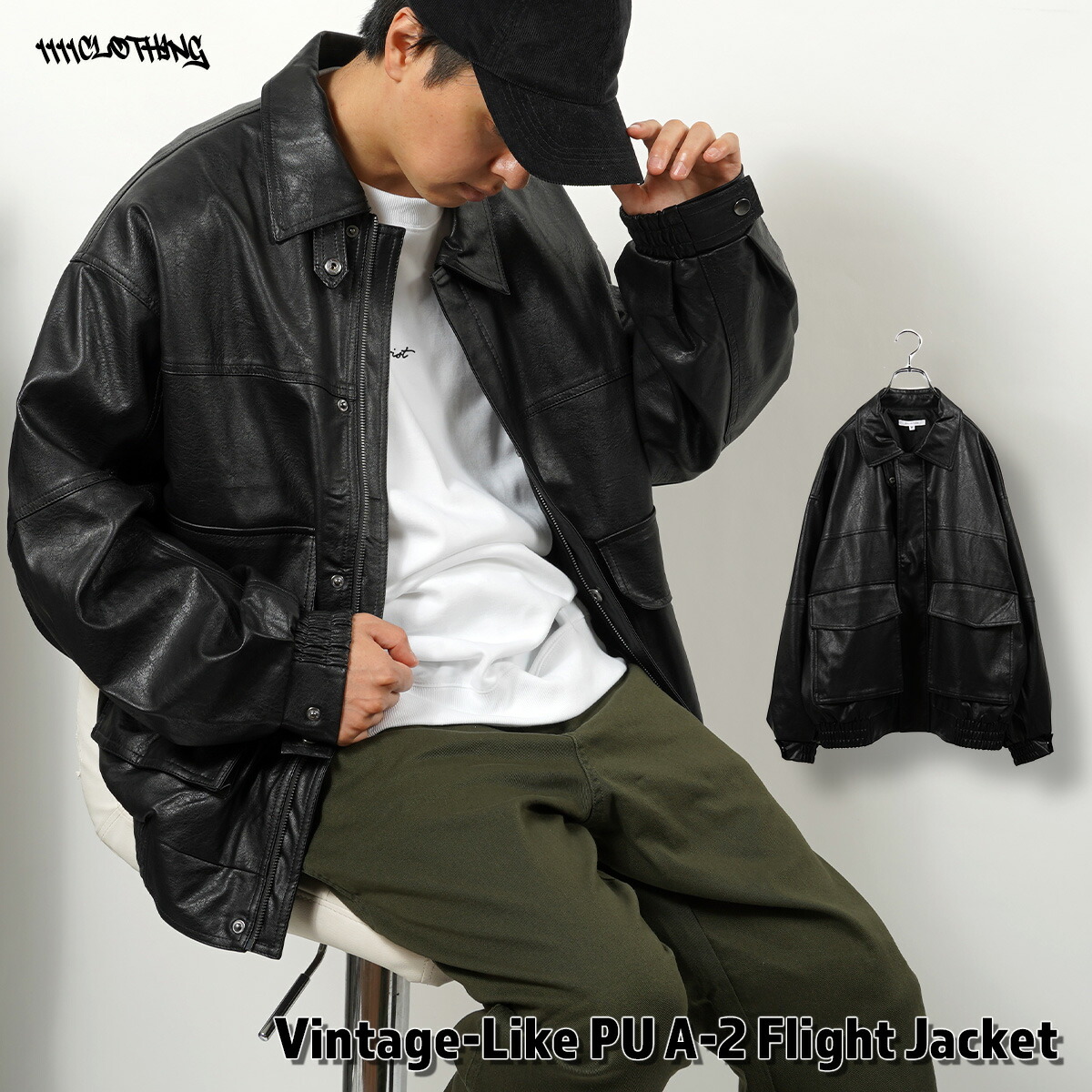 PUレザー ジャケット メンズ[品番：OCGW0003326]｜ONE 4