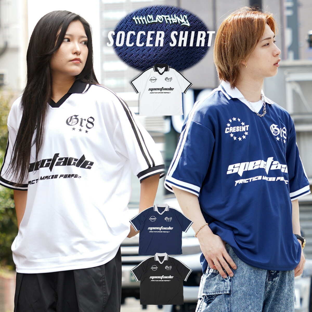 サッカーシャツ ゲームシャツ メンズ[品番：OCGW0003582]｜ONE 4 PREMIUM（ワンフォープレミアム  ）のレディースファッション通販｜SHOPLIST（ショップリスト）