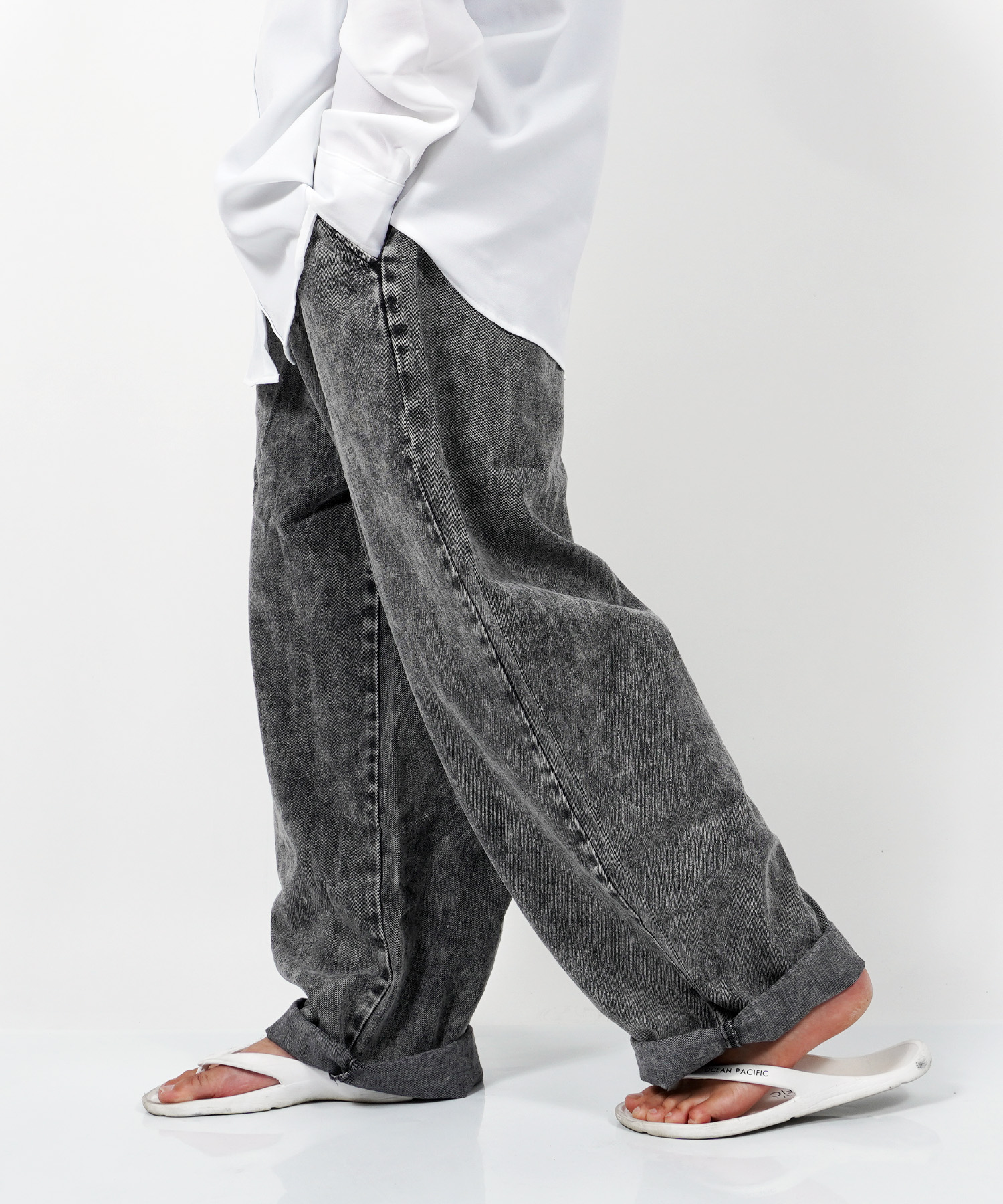 ワイドパンツ デニム バルーンパンツ[品番：OCGW0000069]｜ONE 4 