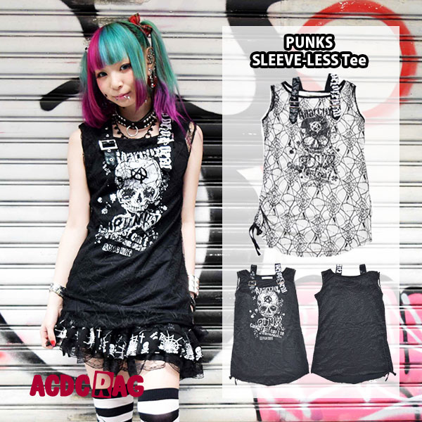 ガーゼノースリーブtシャツ パンク 品番 Acdw Acdcrag エーシーディーシーラグ のレディースファッション通販 Shoplist ショップリスト