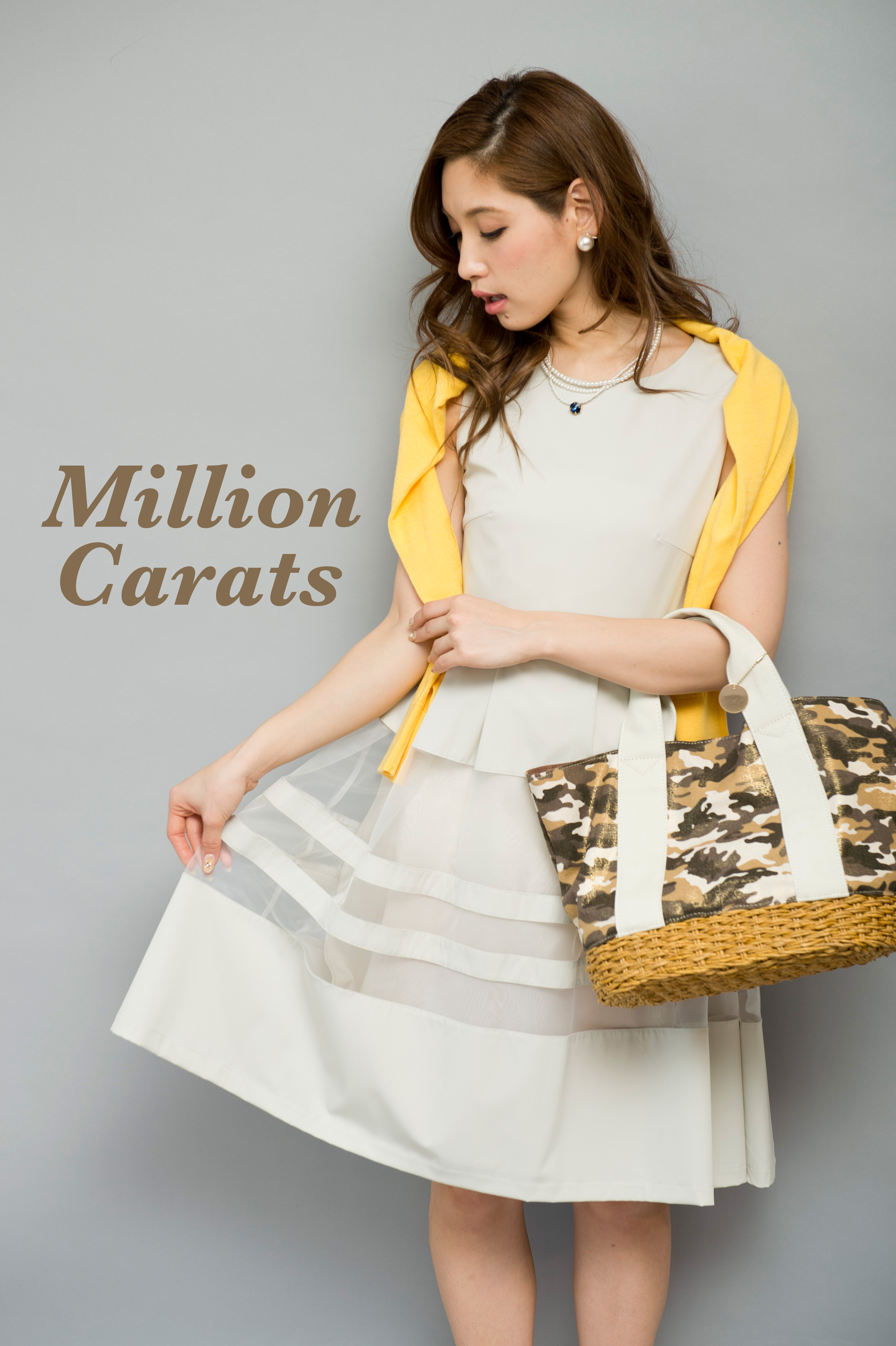 シースルーボーダーワンピ/Million Carats【ミリオンカラッツ】[品番