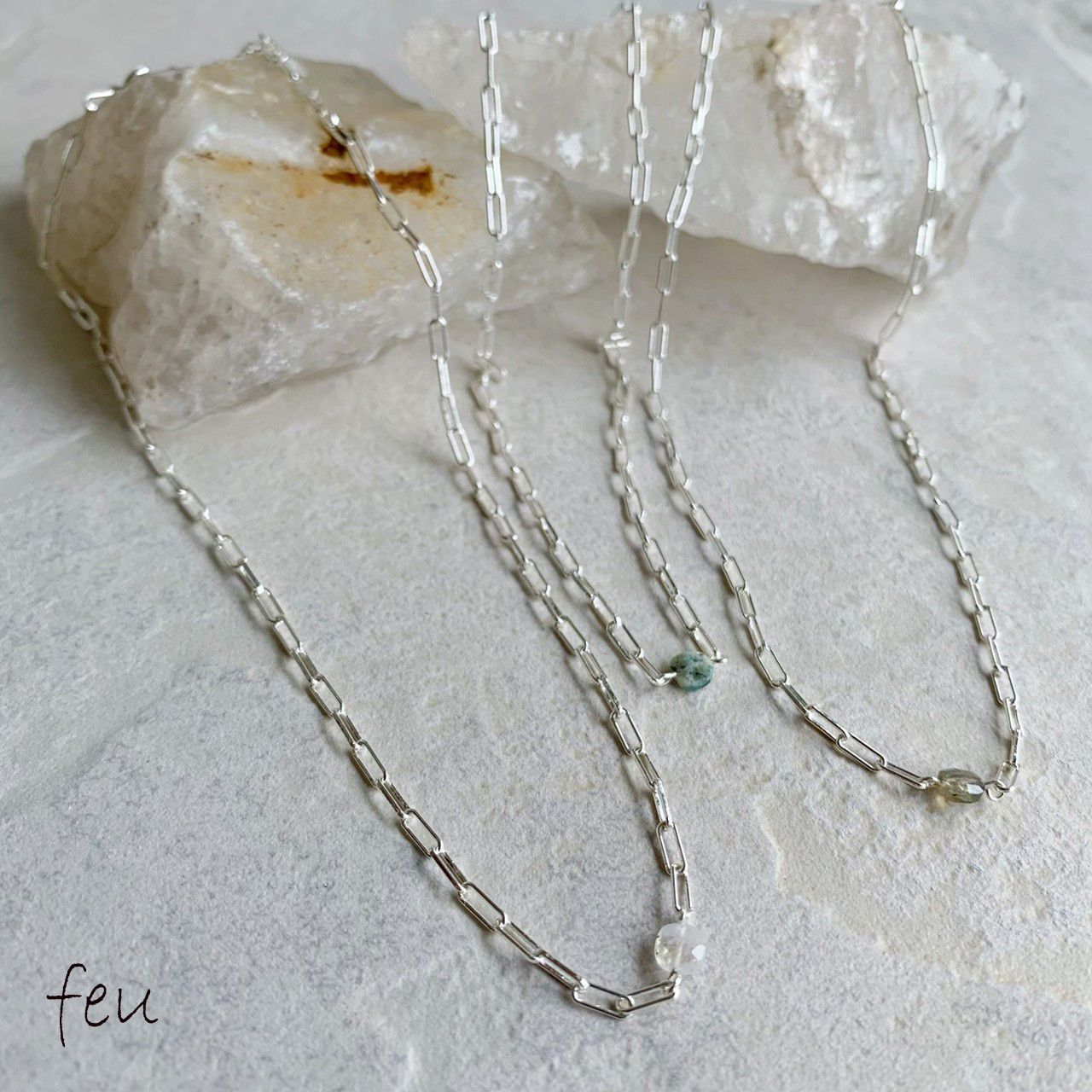 Gemstone Necklace シルバー925 [品番：FEUW0001265]｜feu（フゥー）のレディースファッション通販｜SHOPLIST（ショップリスト）