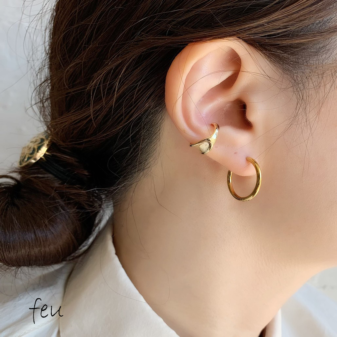 Round Hoop Pierce[品番：FEUW0001237]｜feu（フゥー）のレディース