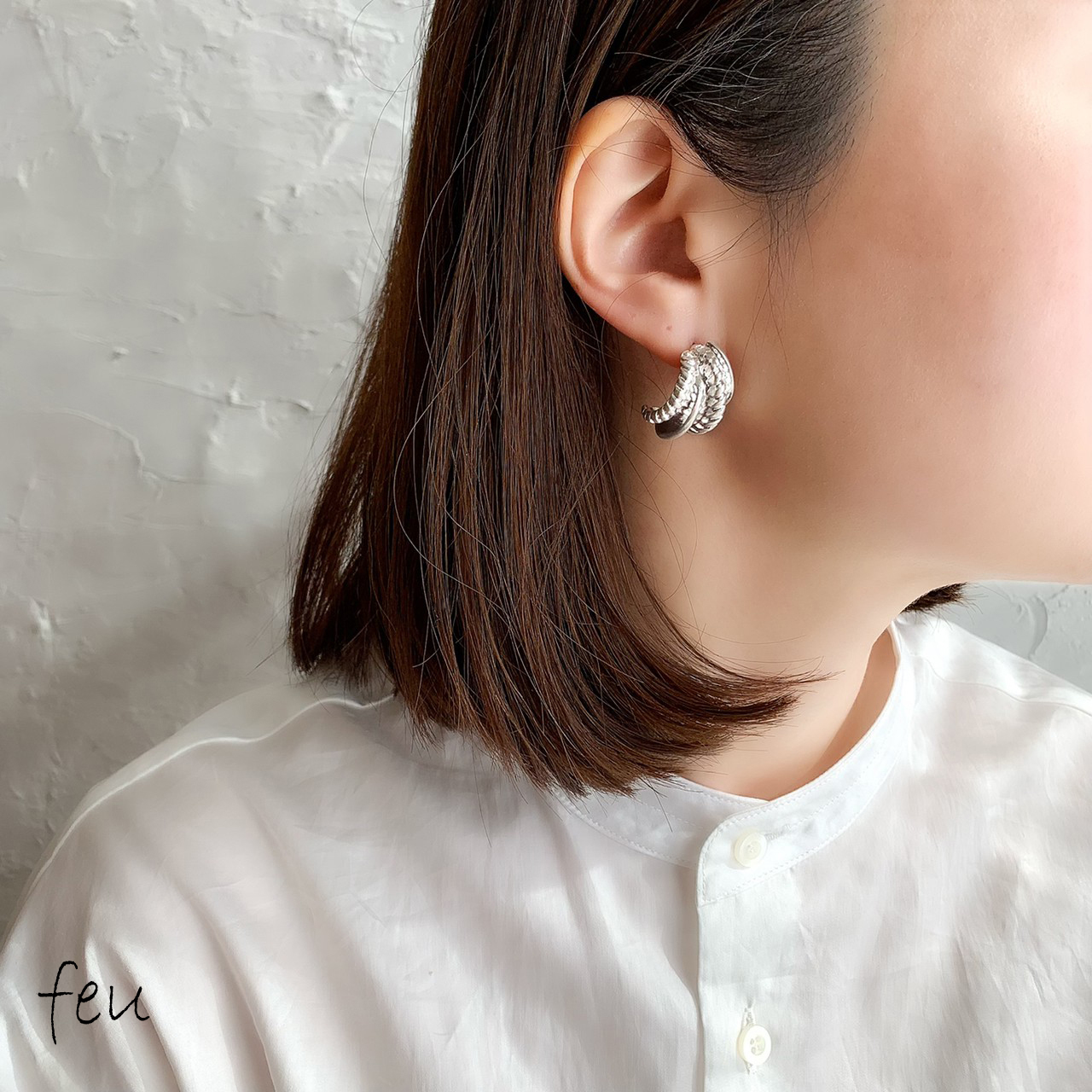 Design Hoop Pierce[品番：FEUW0001380]｜feu（フゥー）のレディース