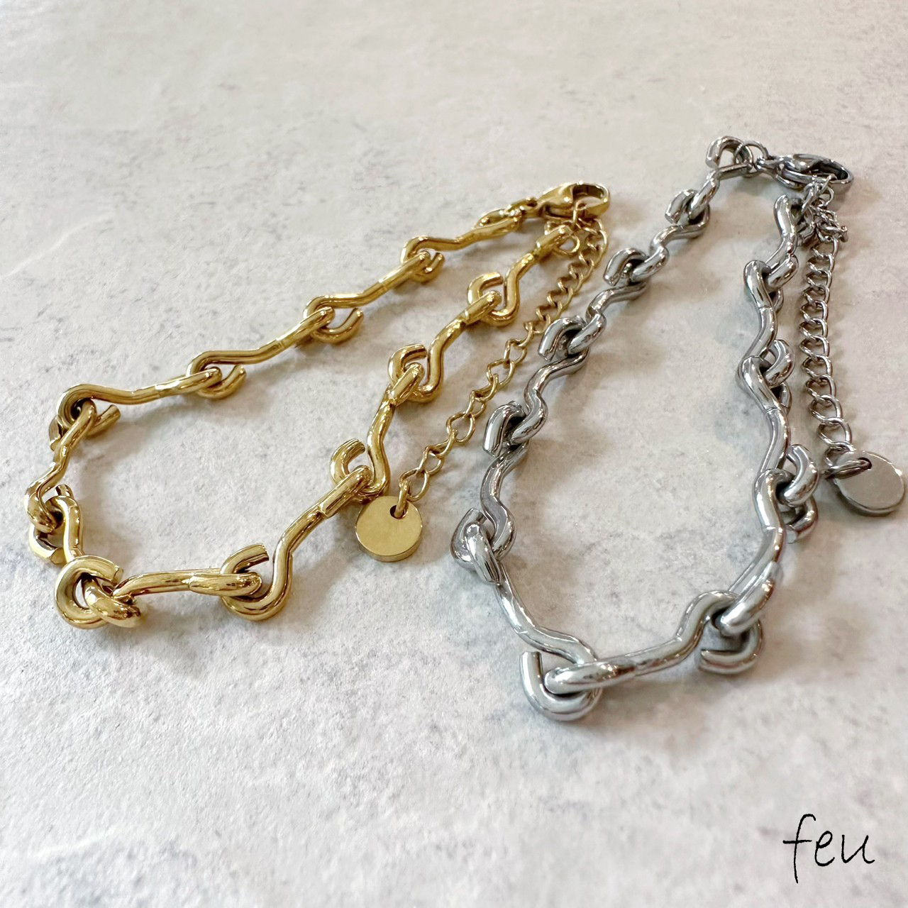 世界的に有名な ゴールド 2way ブレスレット トレンド 18K メッキ加工