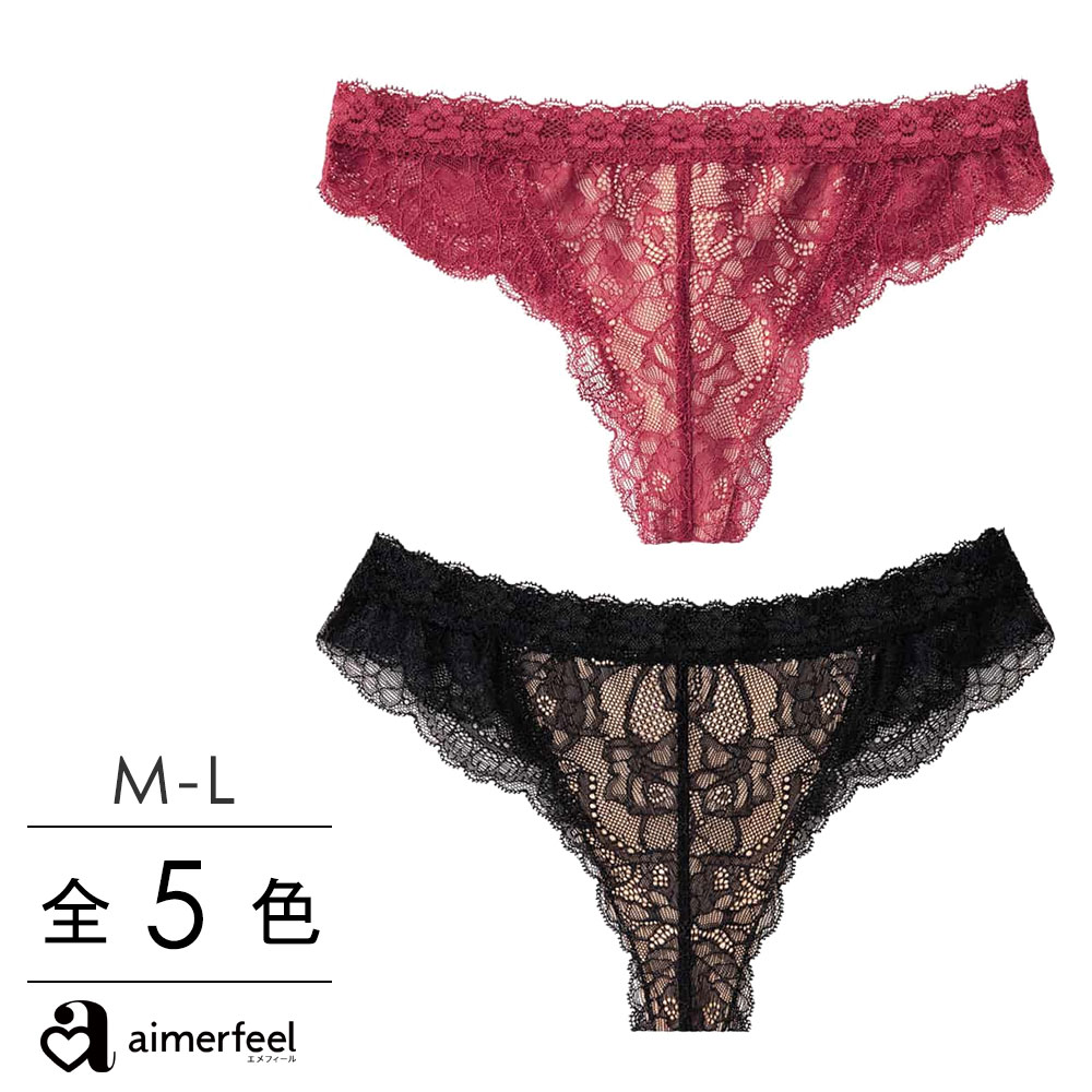 Lace Tバックショーツ [品番：SK000003257]｜aimerfeel