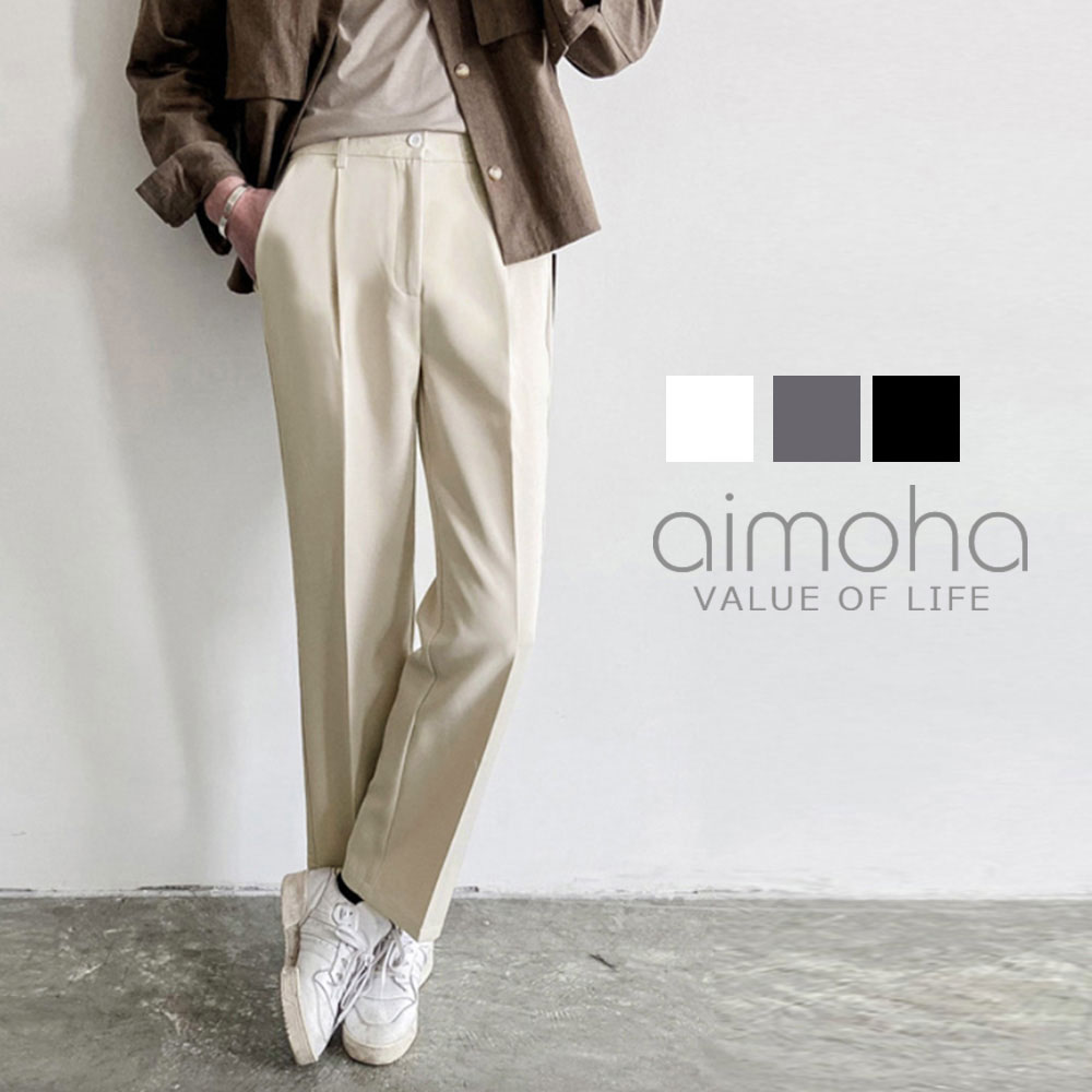 新作 ストレートスラックス メンズ[品番：XT000004198]｜aimoha men