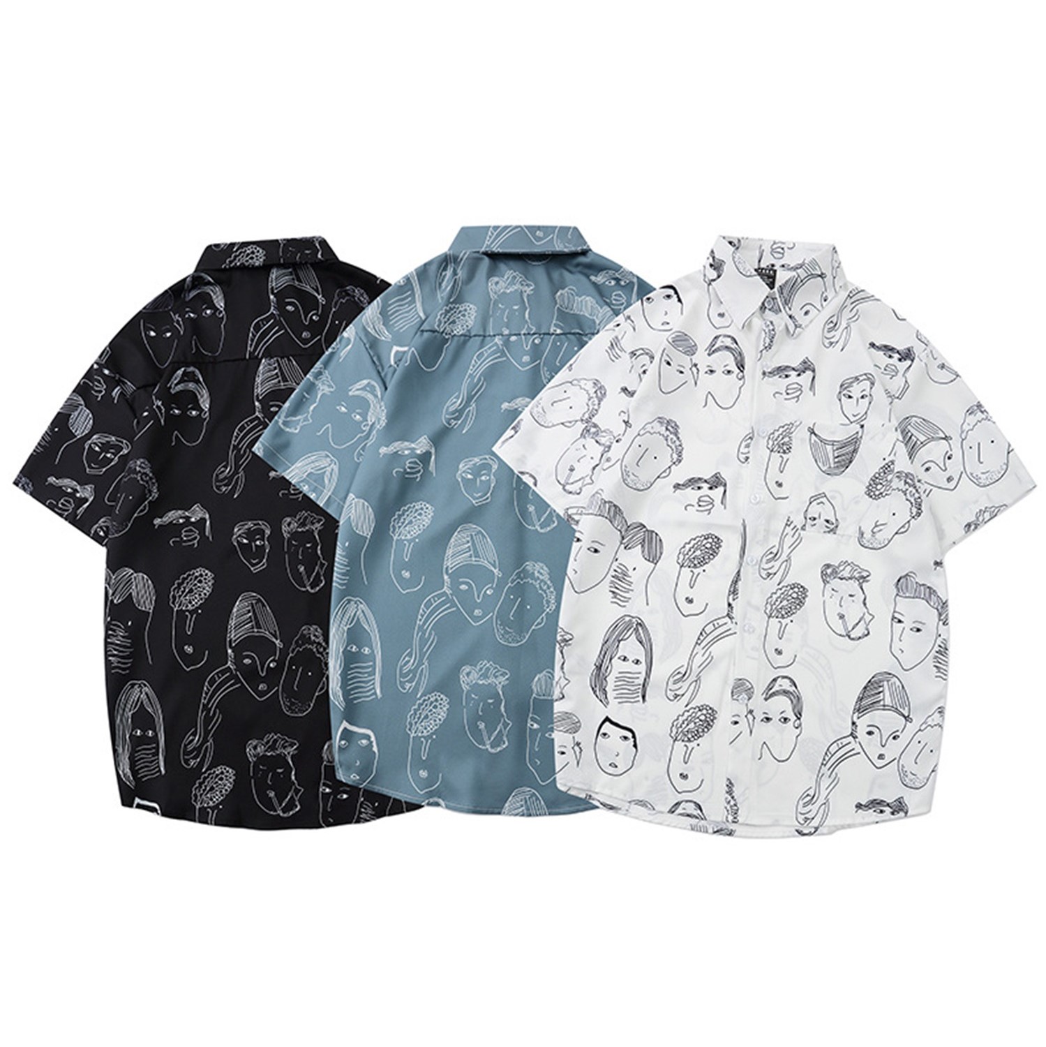 人の顔イラストモードユニークシャツ 夏服 カジュアル 品番 Xt Aimoha Men アイモハ のメンズファッション通販 毎日送料無料 Shoplist ショップリスト 人の顔イラストモードユニークシャツ 夏服 カジュアル 品番 Xt Aimoha Men アイモハ のメンズファッション通販 毎日送料無料 Shoplist ショップリスト