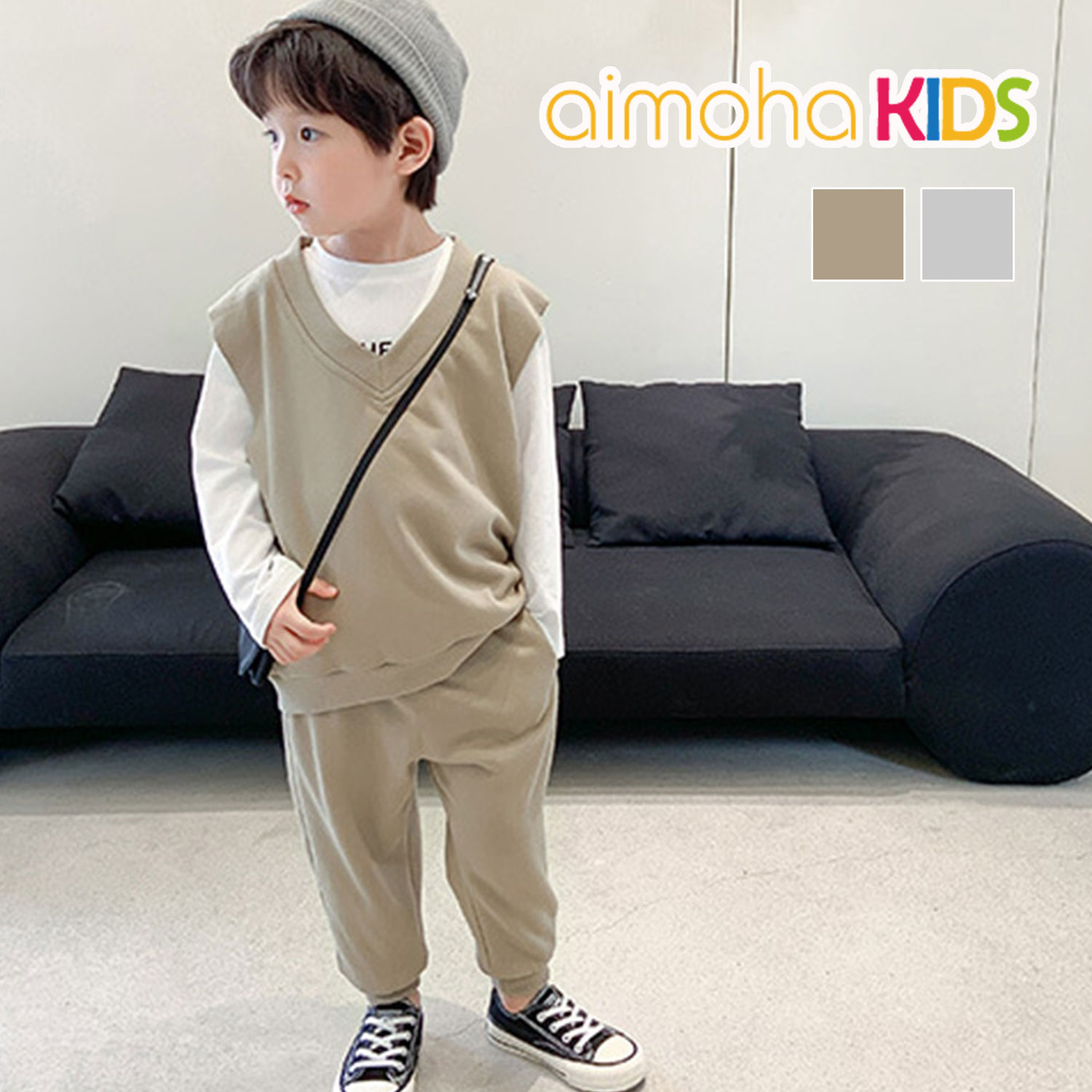 口コミ・レビュー｜aimoha-KIDS- 新作 韓国子供服 ベスト スウェットパンツ2点セットア｜aimoha kids（アイモハキッズ） - キッズ ファッション通販SHOPLIST（ショップリスト）