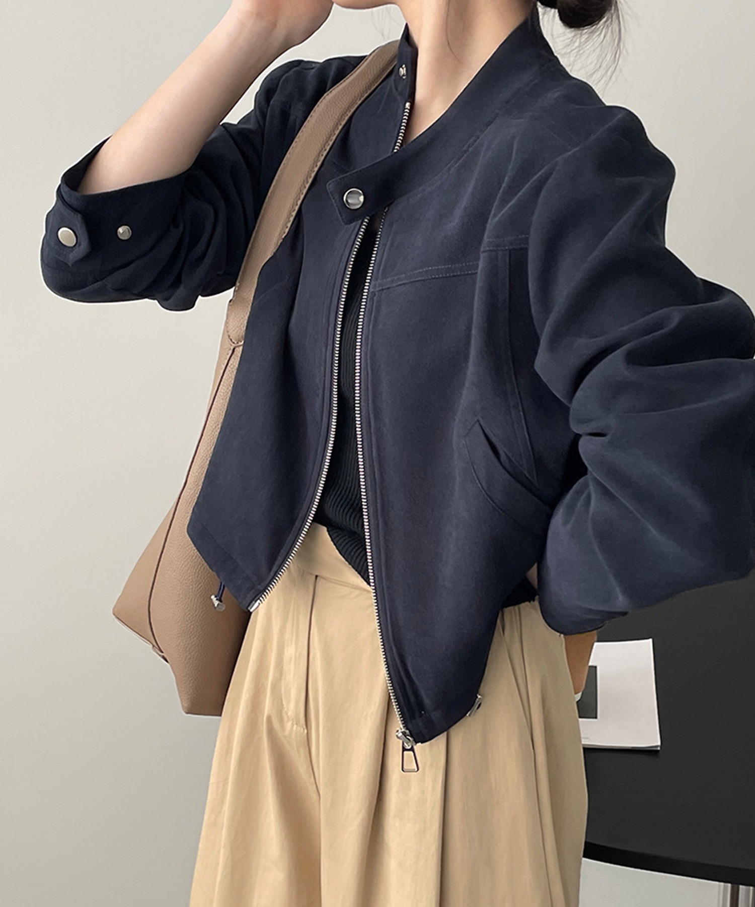 【BANICO】スエードショートジャケット[品番：XT000010183]｜aimoha  （アイモハ）のレディースファッション通販｜SHOPLIST（ショップリスト）