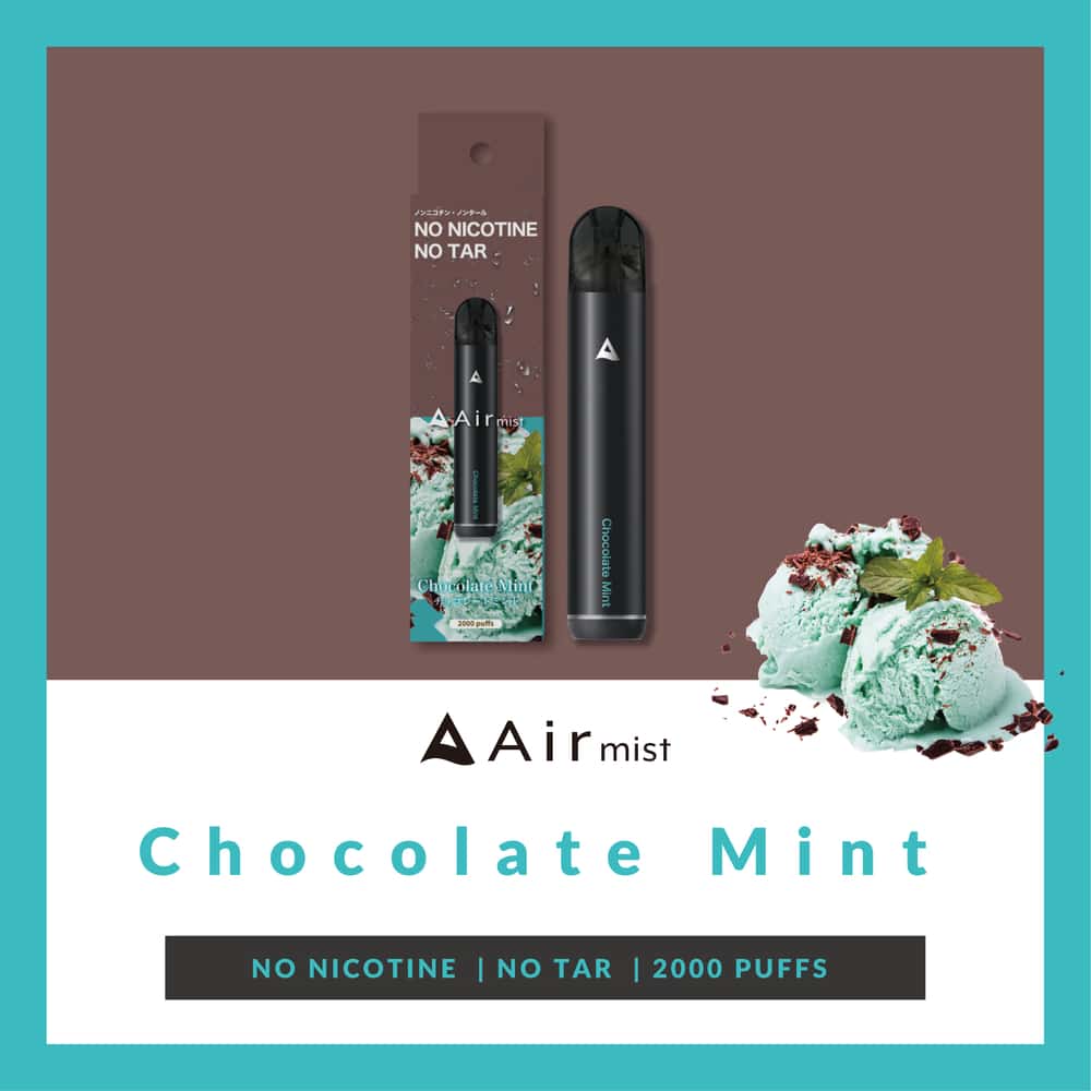 全6フレーバー Air mist 約2,000パフ チョコレートミント[品番