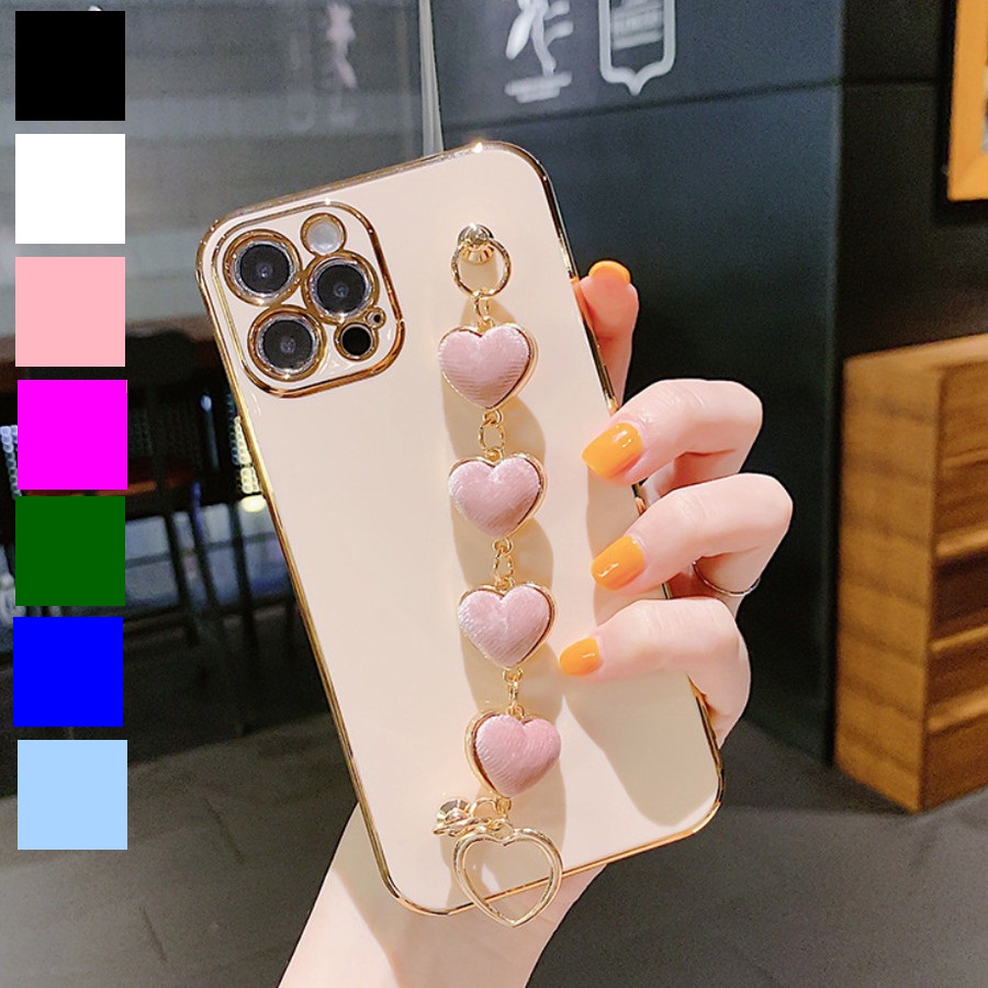 iPhone11 ハートチェーンケース ケース かわいい カバー アイフォン