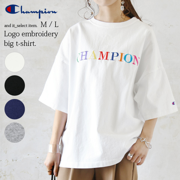 チャンピオン Champion ロゴ刺繍ビッグtシャツレディース 品番 Zx And It アンドイット のレディースファッション通販 Shoplist ショップリスト