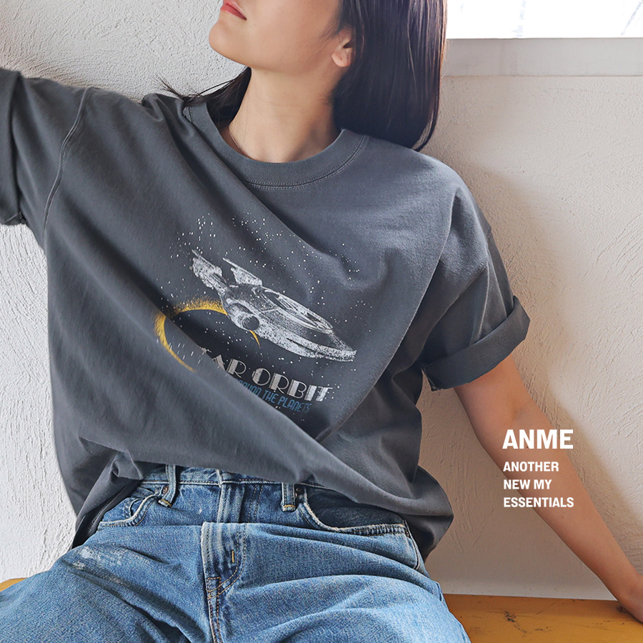 宇宙プリント 半袖 Tシャツ[品番：AZ000004609]｜andme（アンドミー