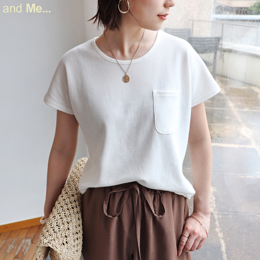 ワッフル Tシャツ レディース 品番 Az And Me アンドミー のレディースファッション通販 Shoplist ショップリスト