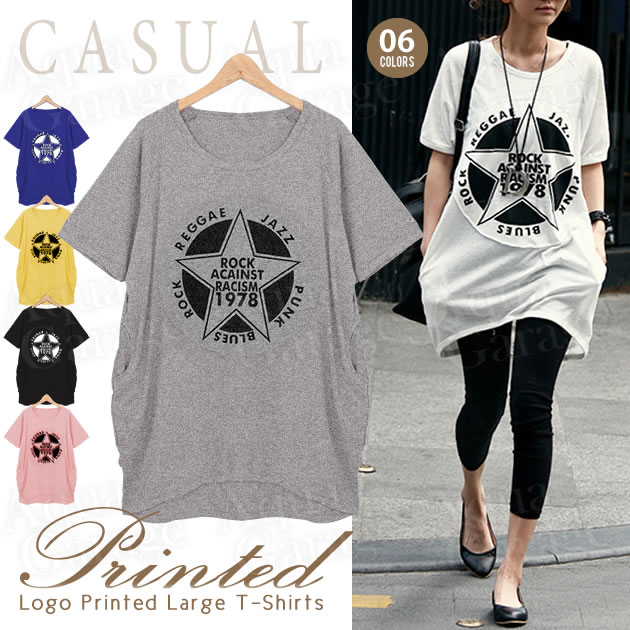 Tシャツ ロゴtシャツ チュニック 品番 Qu Aquagarage アクアガレージ のレディースファッション通販 Shoplist ショップリスト