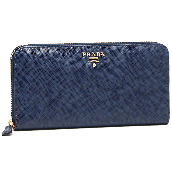 プラダ 長財布 PRADA 1ML506 QWA F0016 ネイビー[品番