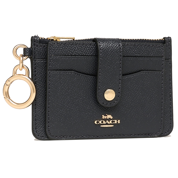 COACH カードケース 名刺入れ ネイビー