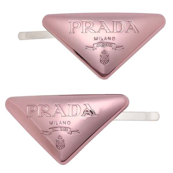 PRADA プラダ ロゴスカーフ ピンク