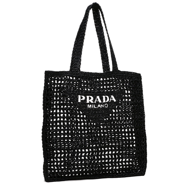 PRADA クラッチバッグ ポーチ ラフィア - クラッチバッグ