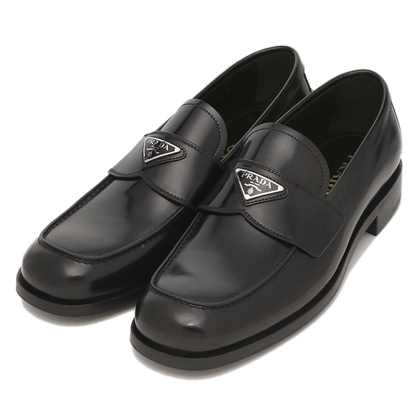 10回程度しか履いておらず箱バック付き PRADA Slip-on Men’s Loafers Shoes