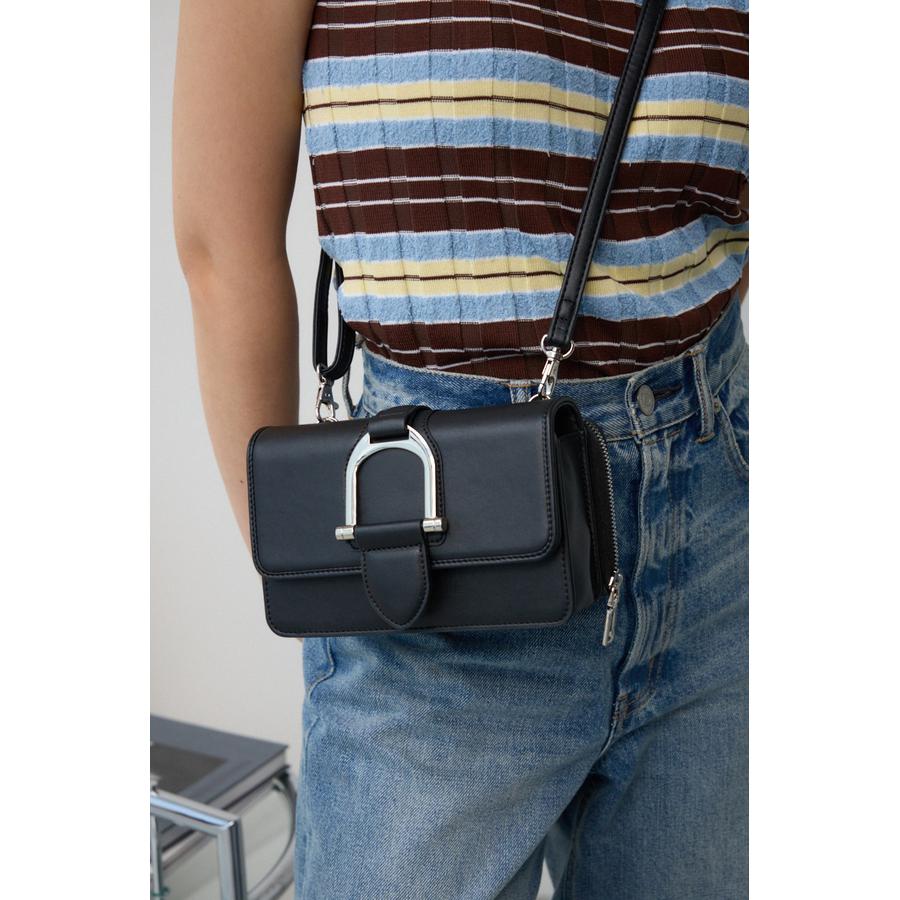 フェイクレザーメタルパーツウォレットバッグ[品番：AZLW0022132  