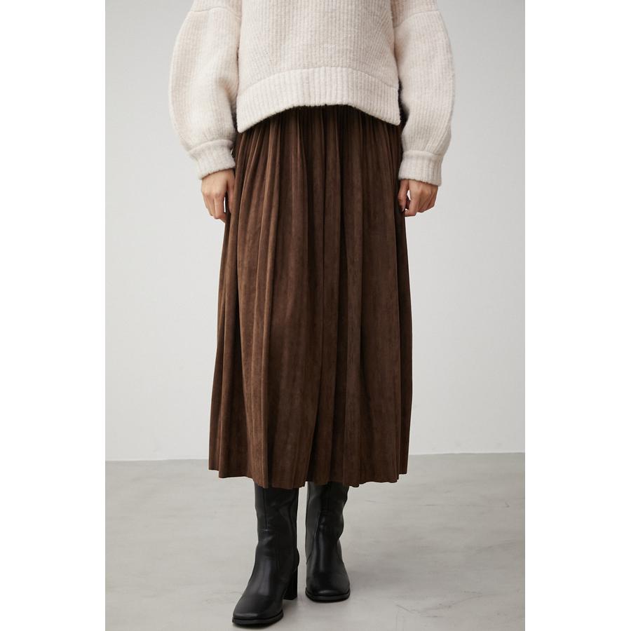 FAUX SUEDE PLEATED SKIRT[品番：AZLW0020463]｜AZUL BY MOUSSY