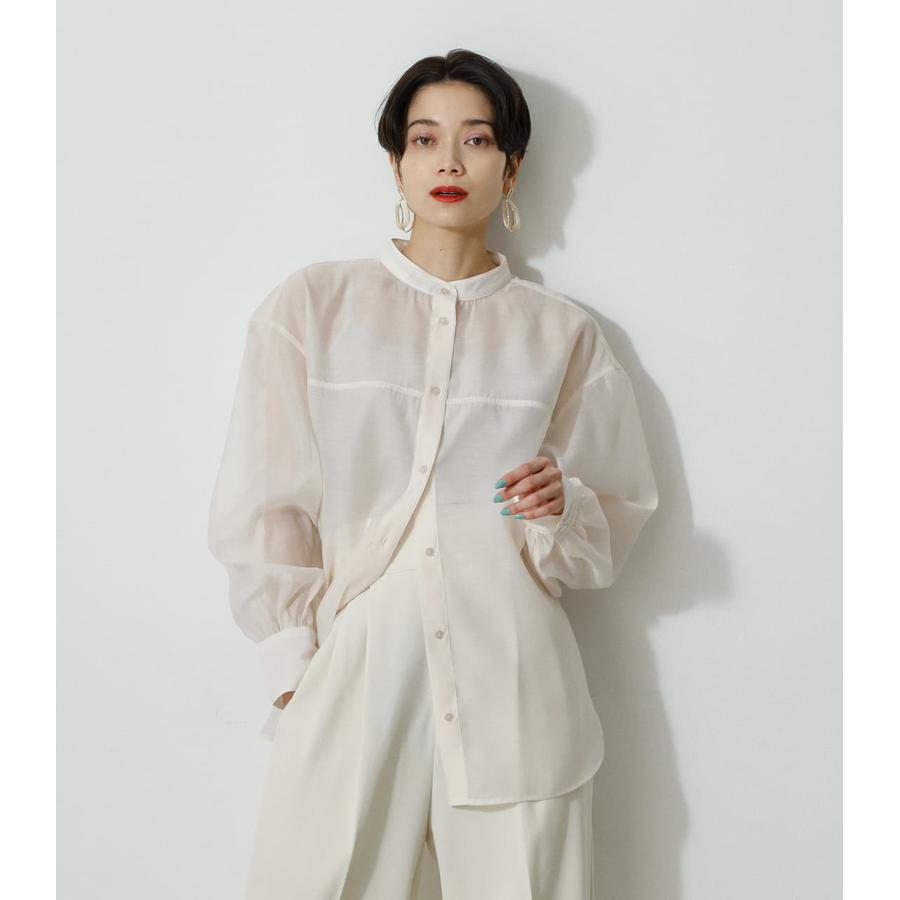 BAND NECK SHEER SHIRT[品番：AZLW0019511]｜AZUL BY MOUSSY（アズール