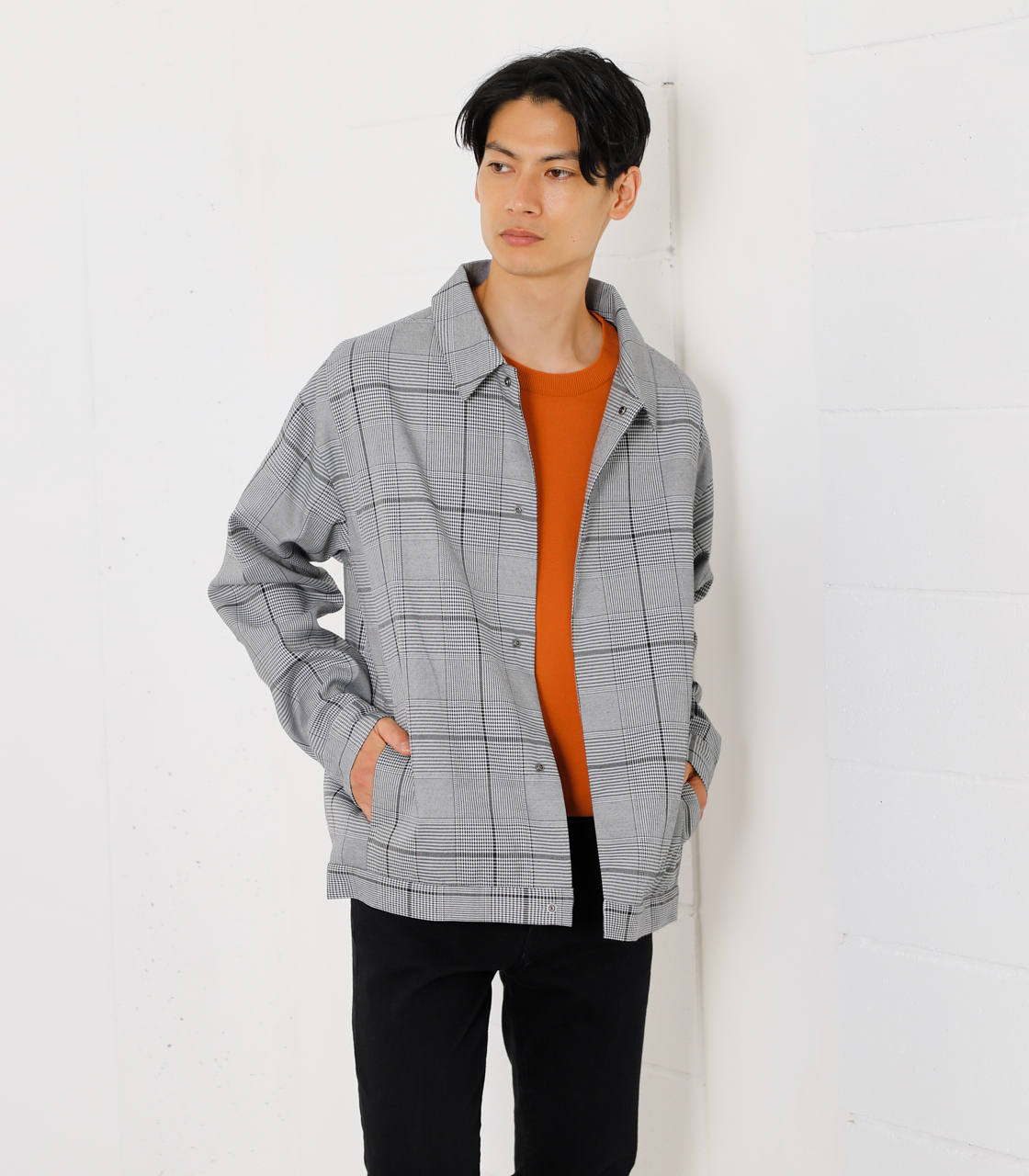 GLENCHECK COACH JACKET/グレンチェックコーチジャケット[品番