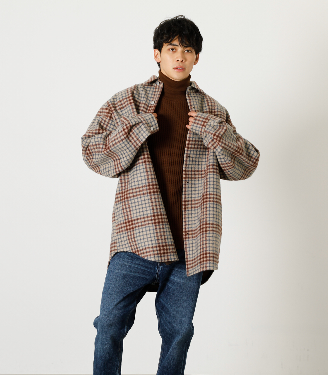 Oversize Shirt Coat オーバーサイズシャツコート 品番 Azlw Azul By Moussy アズール バイマウジー のメンズファッション通販 毎日送料無料 Shoplist ショップリスト