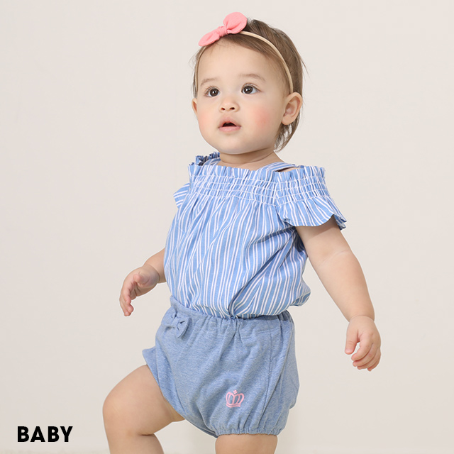 リボン付きブルマ おむつカバー 1907 キッズ 子供服 男の子  女の子[品番：BYDK0002130]｜BABYDOLL（ベビードール）のキッズファッション通販｜SHOPLIST（ショップリスト）