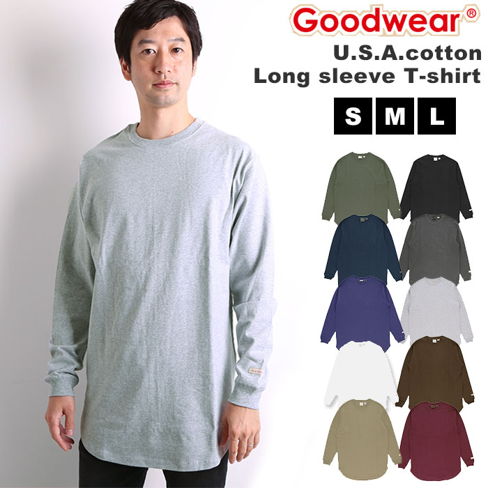 Goodwear 2w7 5504 袖リブ ロング丈 ロングＴシャツ[品番：BCYW0007161