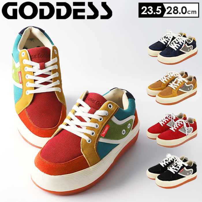 GODDESS Boarder Sneakers 厚底スニーカー[品番：BCYW0005136 