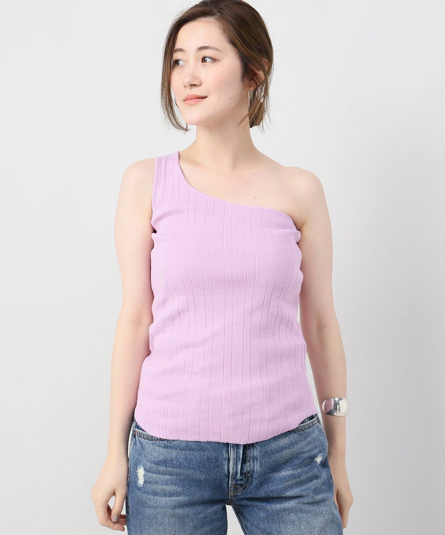 Plage プラージュ】【R'IAM】ワンショルダー キャミソール[品番：BYCW0000829]｜B.C  STOCK（ベーセーストック）のレディースファッション通販｜SHOPLIST（ショップリスト）