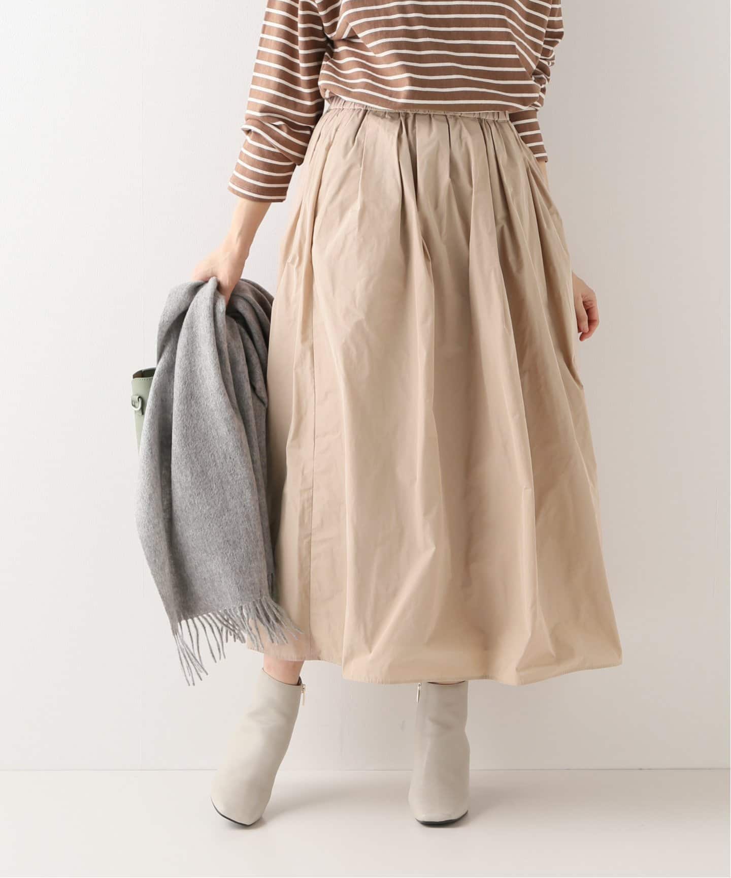 メモリーポリランダムタックスカート[品番：BYCW0003360]｜B.C STOCK  