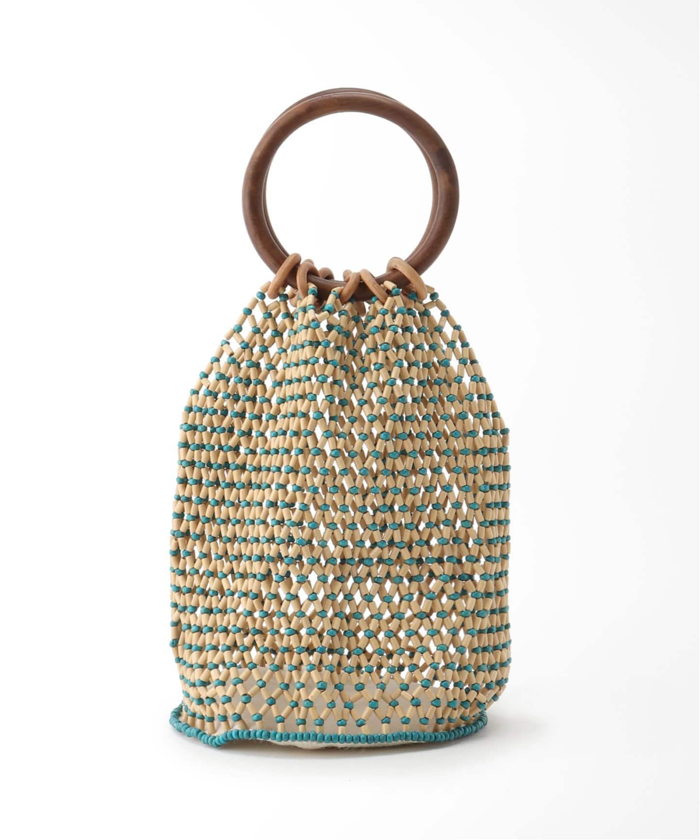 [B.C STOCK]サークルハンドルウッドビーズBAG[品番