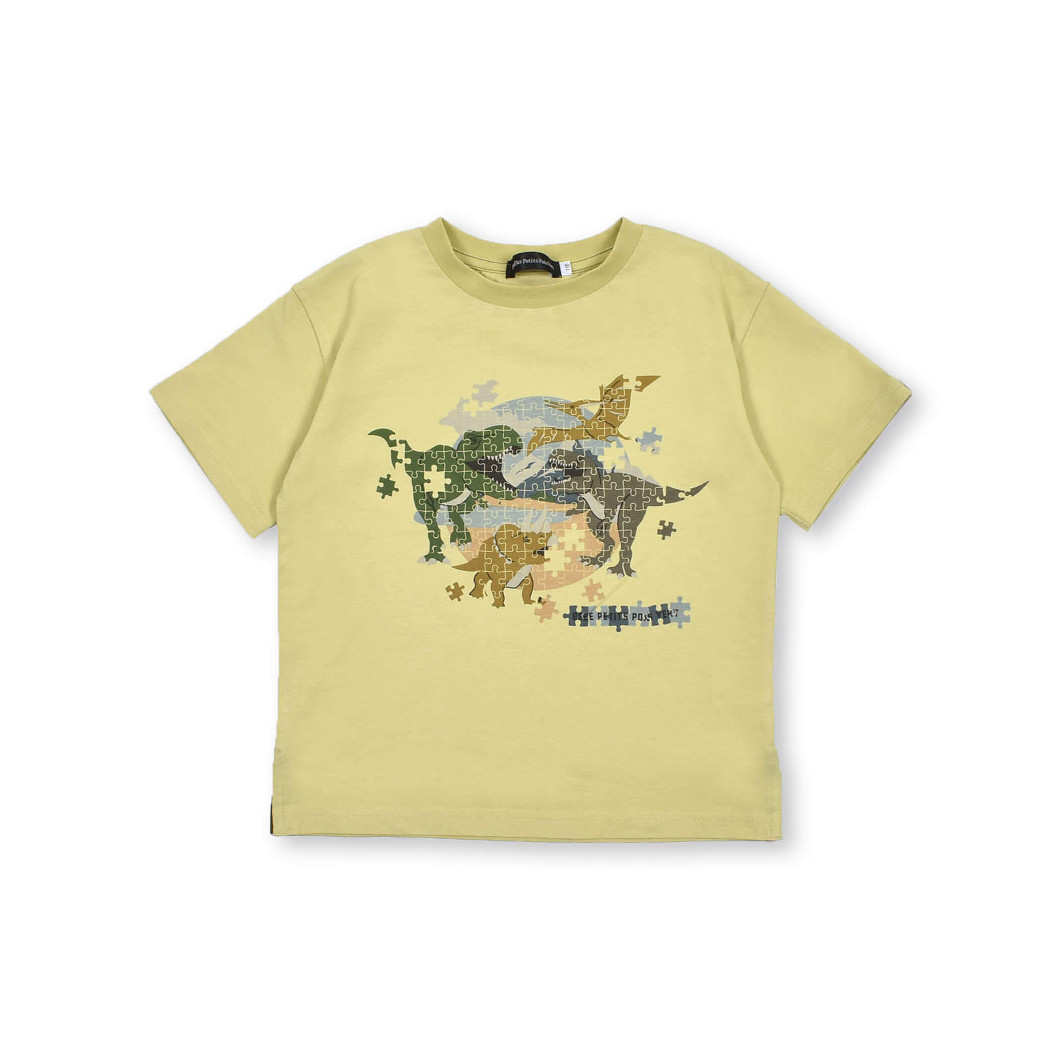 接触冷感】恐竜いっぱいパズルプリントTシャツ(95~150cm)[品番