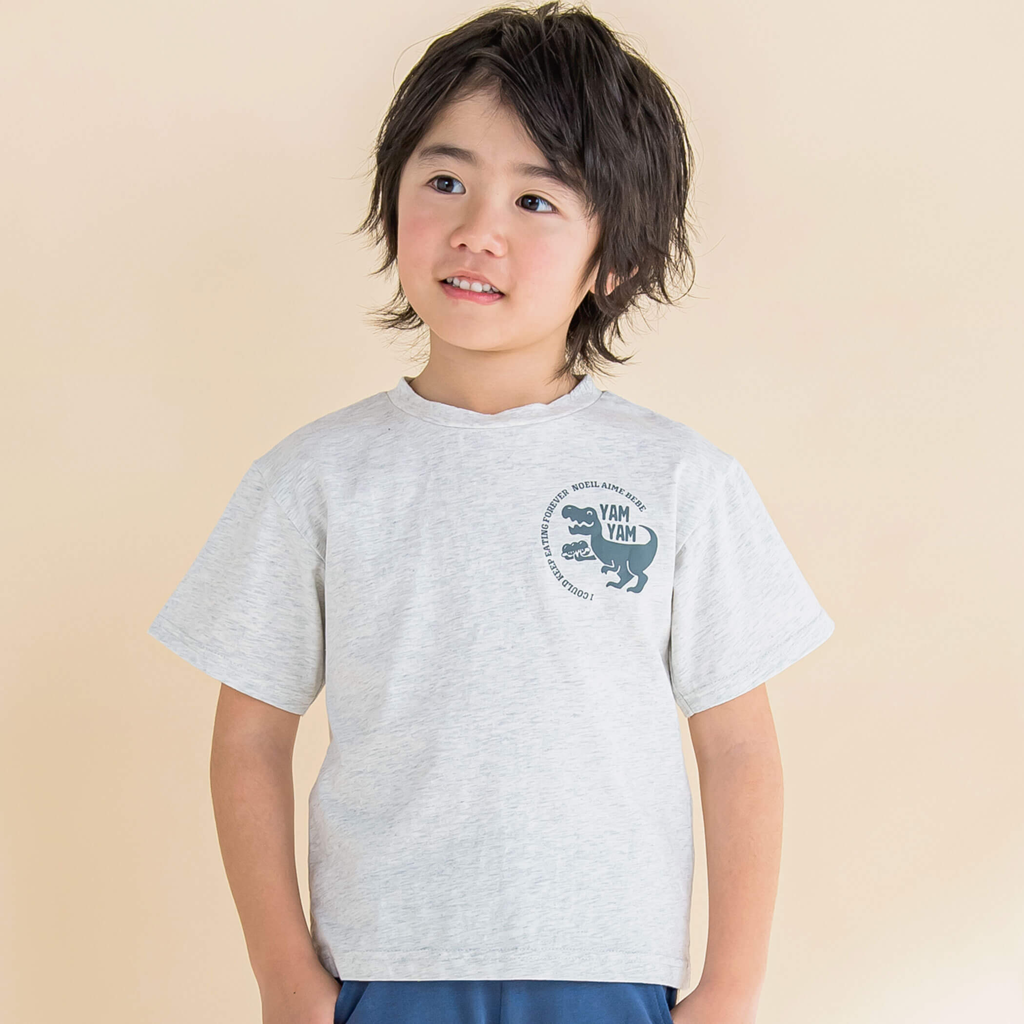 サンドイッチプリントTシャツ(80~130cm)[品番：BEBK0008680]｜Noeil aime  BeBe（ノイユエームベベ）のキッズファッション通販｜SHOPLIST（ショップリスト）