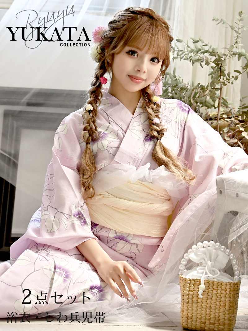 浴衣 ピンク かわいい[品番：RV000011235]｜Ryuyu（リューユ）のレディースファッション通販｜SHOPLIST（ショップリスト）