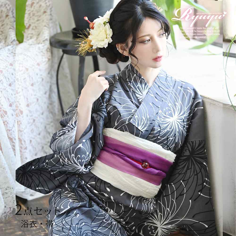 浴衣 彼岸花 花火[品番：RV000011713]｜Ryuyu（リューユ）のレディースファッション通販｜SHOPLIST（ショップリスト）