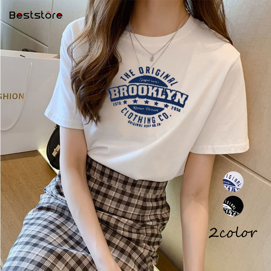 ロゴTシャツ半袖 カラーロゴプリント  英字[品番：BSRW0000813]｜Beststore（ベストストア）のレディースファッション通販｜SHOPLIST（ショップリスト）