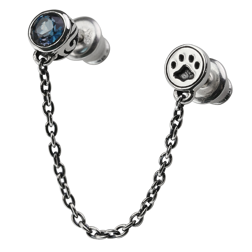 2ホール用キャット＆ヴァインロンドンブルートパーズチェーンピアスシルバーアクセサ…[品番：CTRA0002945]｜シルバーアクセサリーBinich  （シルバーアクセサリービニッチ）のメンズファッション通販｜SHOPLIST（ショップリスト）