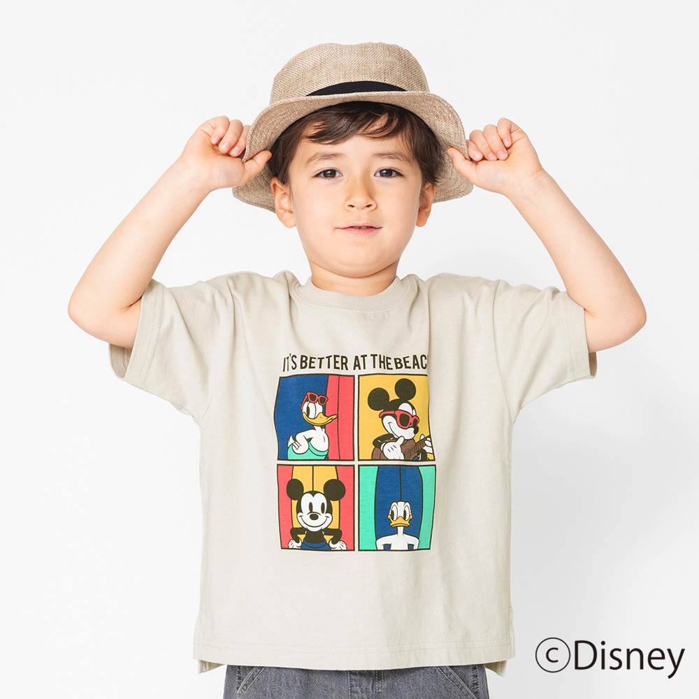 Disney ポートレート風プリント半袖tシャツ 品番 Brsk Branshes ブランシェス のキッズファッション通販 Shoplist ショップリスト