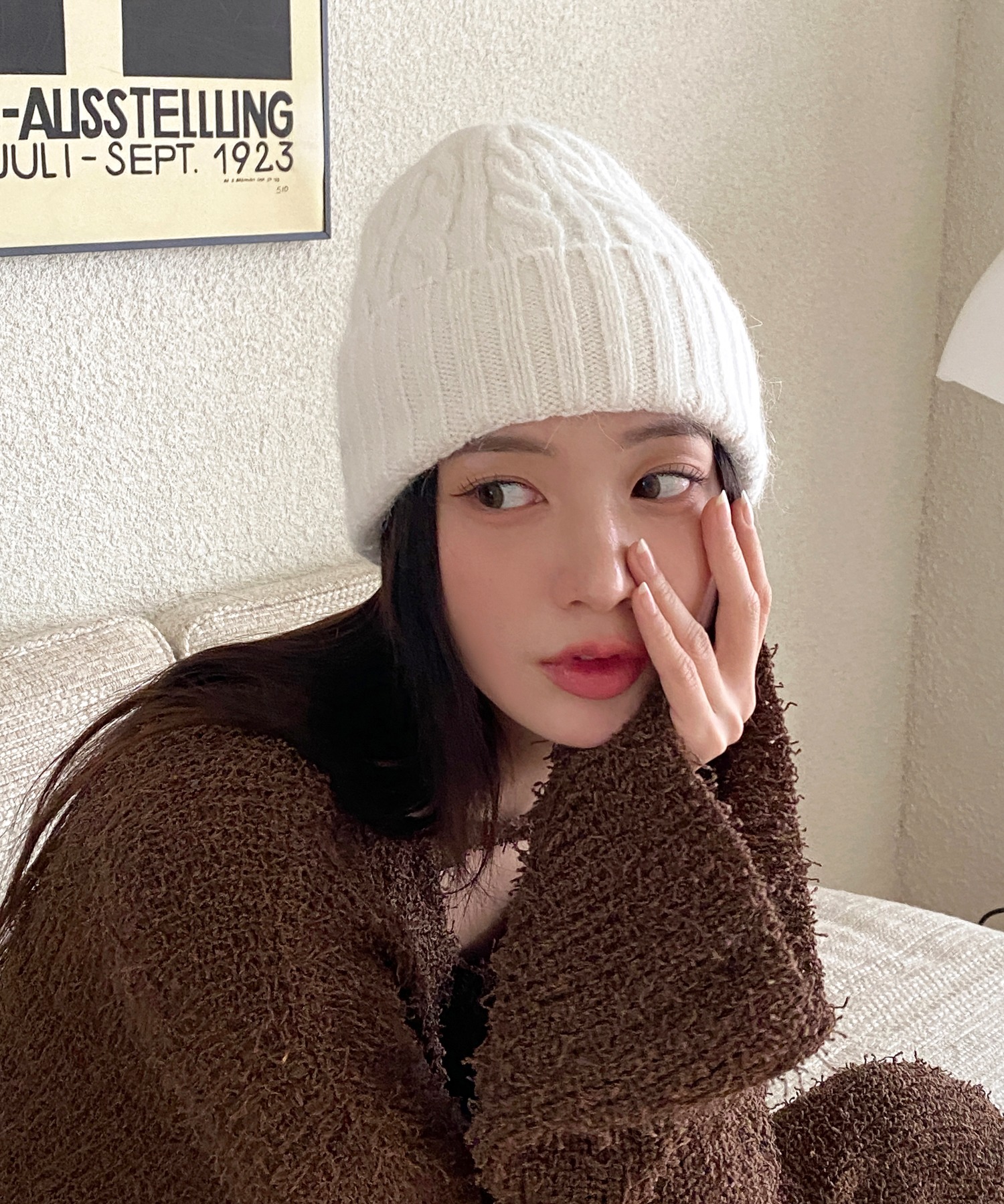 帽子 キャップ イタリア糸タグ付ニット帽 knitcap