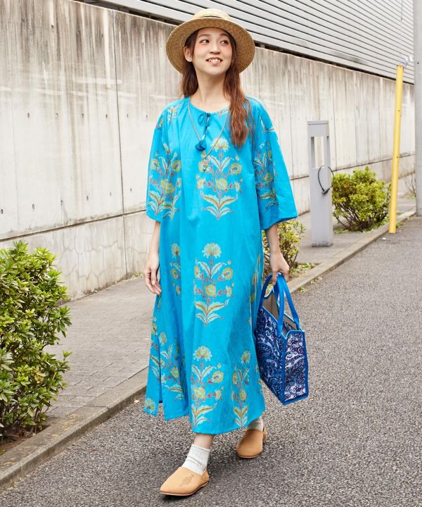 チャイハネ ブロックプリント リモーネワンピース 品番 Acnw チャイハネ チャイハネ のレディースファッション通販 Shoplist ショップリスト