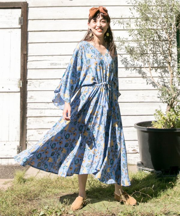 チャイハネ トルコフラワーvネックワンピース 品番 Acnw チャイハネ チャイハネ のレディースファッション通販 Shoplist ショップリスト