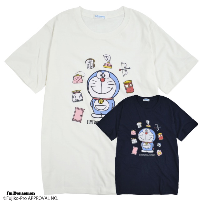 ドラえもん Tシャツ メンズ 半袖 プリント I'm Doraemon[品番
